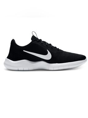 Nike Flex Black Athletic Sneakers with White Accent